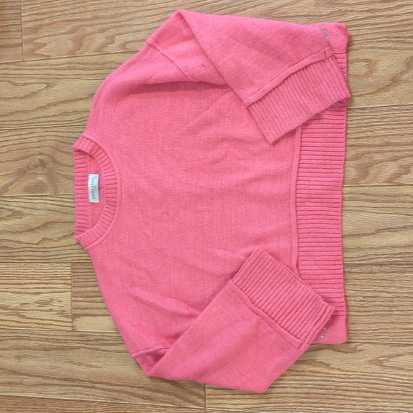 Pants Store Sweaters - Pink boxy cropped sweater size small oversized Barbiecore soft cozy Pants Store